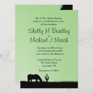 Western Wedding Theme Invitation