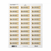 Western Wedding Theme Return Address Label | Zazzle