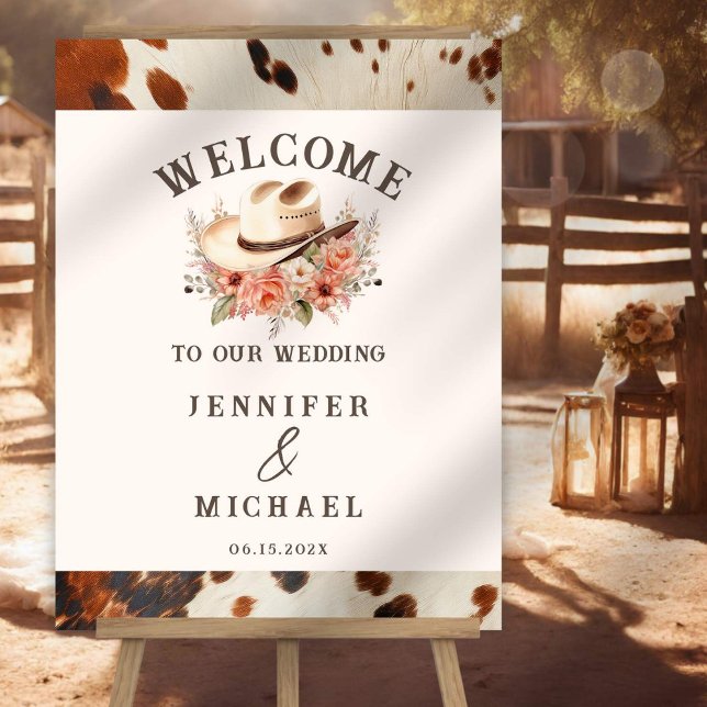 Western Wedding Welcome Sign (Creator Uploaded)
