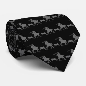 Western Western Rodeo Cowboy Roping Neck Tie by RODEODAYS at Zazzle