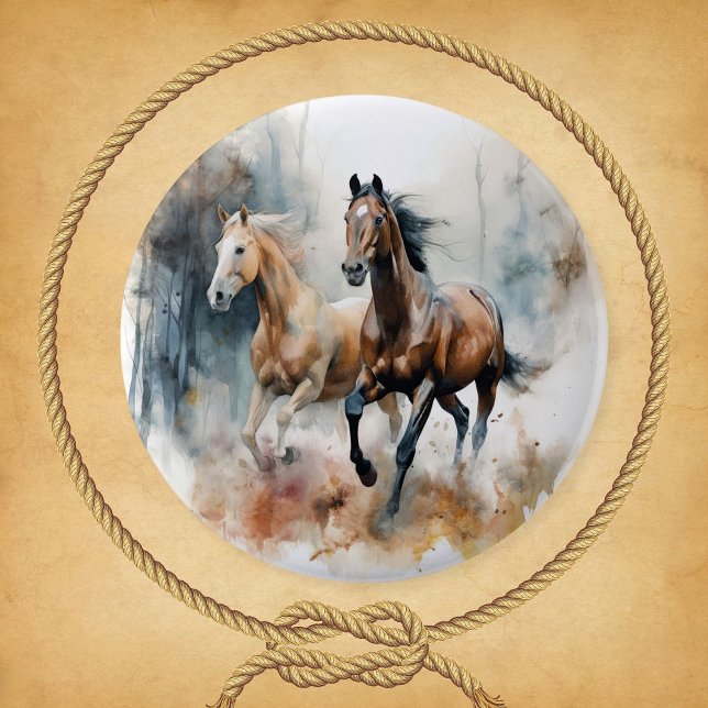 Western Wild Horse Button (Creator Uploaded)