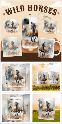 Western Wild Horses 