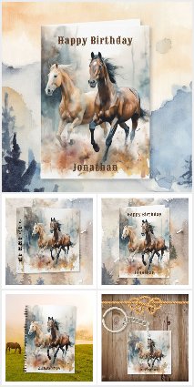 Western Wild Horses 