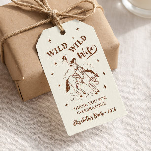 Western Wild Wild Wife Bachelorette Party Gift Tags