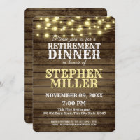 Western Wood and Lights Retirement Dinner