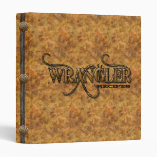 Western Wrangler Recipes Cookbook Binder