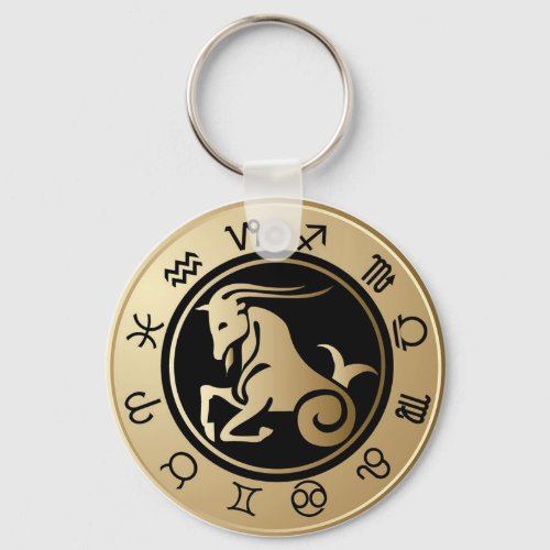 Western Zodiac _ Capricorn Keychain