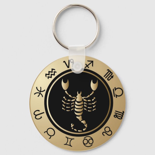 Western Zodiac - Scorpio Keychain (Front)