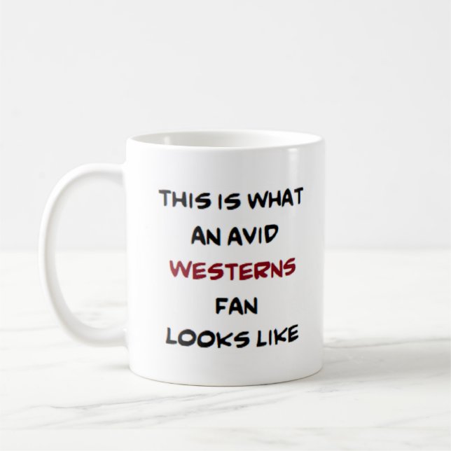 westerns fan, avid coffee mug (Left)