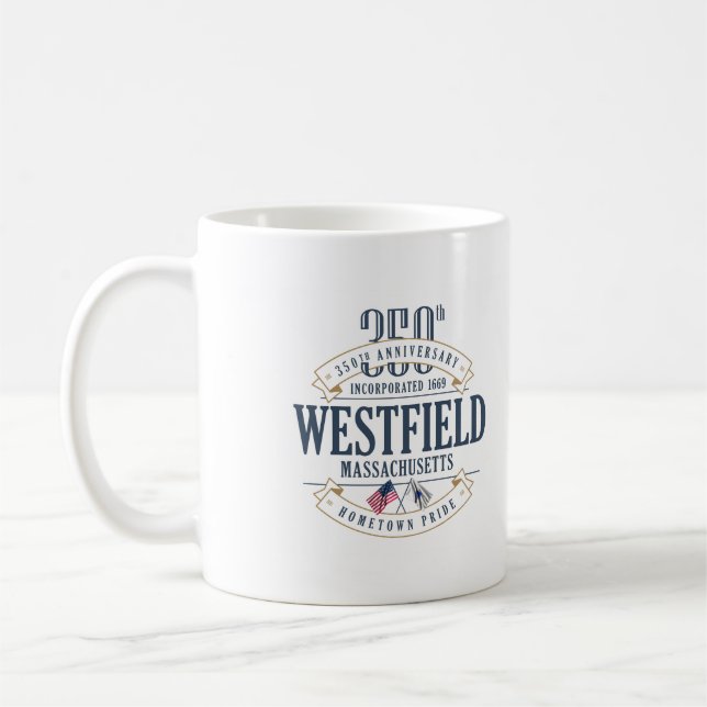 Westfield, Mass., 350th Anniversary Coffee Mug (Left)