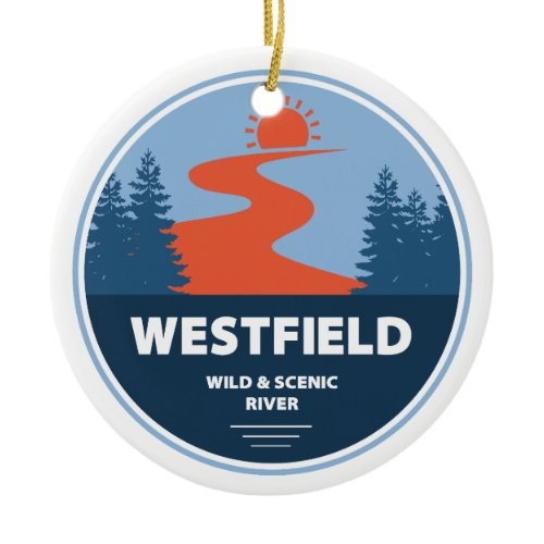 Westfield Wild And Scenic River Massachusetts Ceramic Ornament