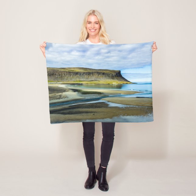 Westfjords, Iceland Fleece Blanket (In Situ)