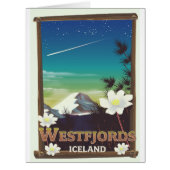 Westfjords Iceland travel poster (Front)