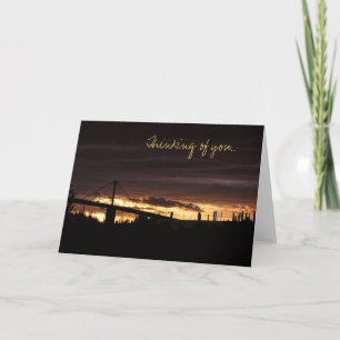 Westgate Bridge Sunset Card