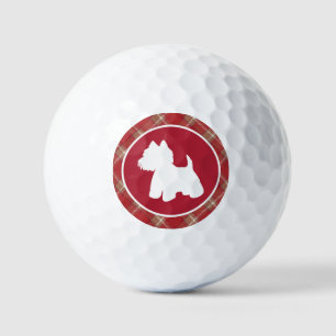 Westie and golf lovers golf balls