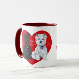 Westie and Scottie Valentine Mug