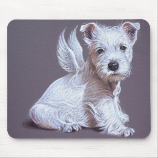 Westie Angel Mouse Pad