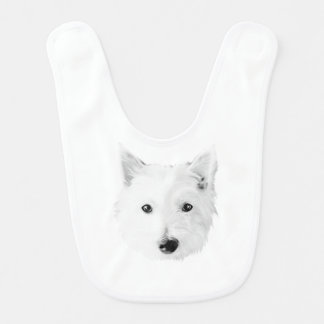 westie baby bib