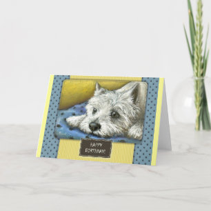 westie birthday card