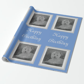 Westie Birthday Wrapping Paper