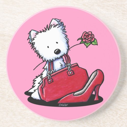 Westie Bits O Heaven Coaster