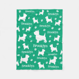 Westie Blanket Personalized West Highland Terrier