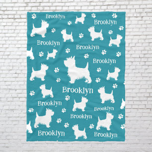 Westie Blanket Personalized West Highland Terrier