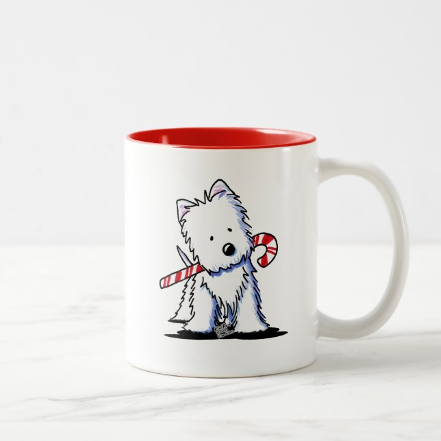 Westie Candy Cane Cutie Mug (Right)