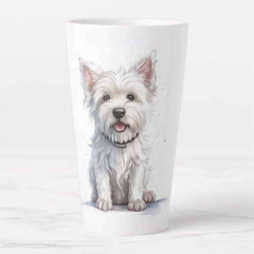 Westie Cheeky Cute Gift Large Latte Mug