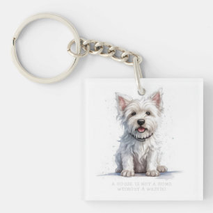 Westie Cheeky Cute Personalised Keychain