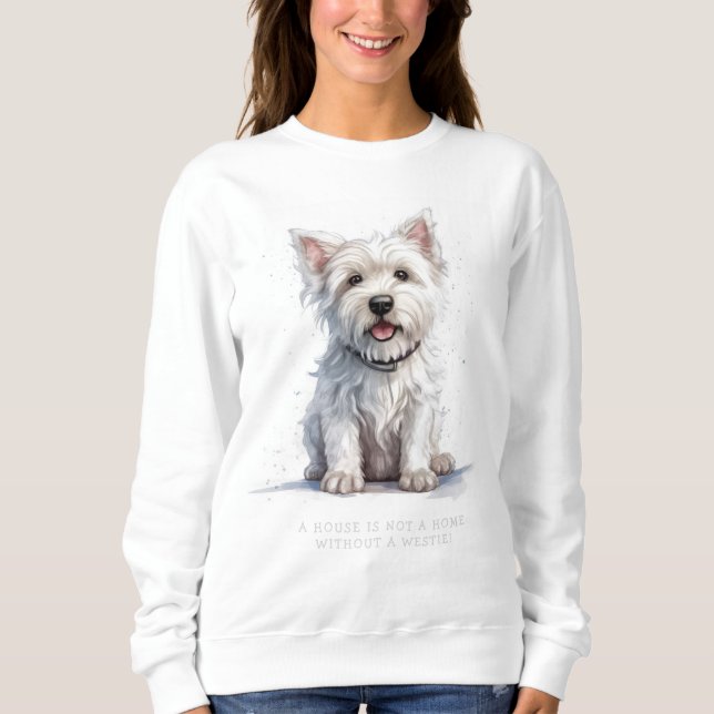 Westie Cheeky Cute Personalized Sweatshirt (Front)
