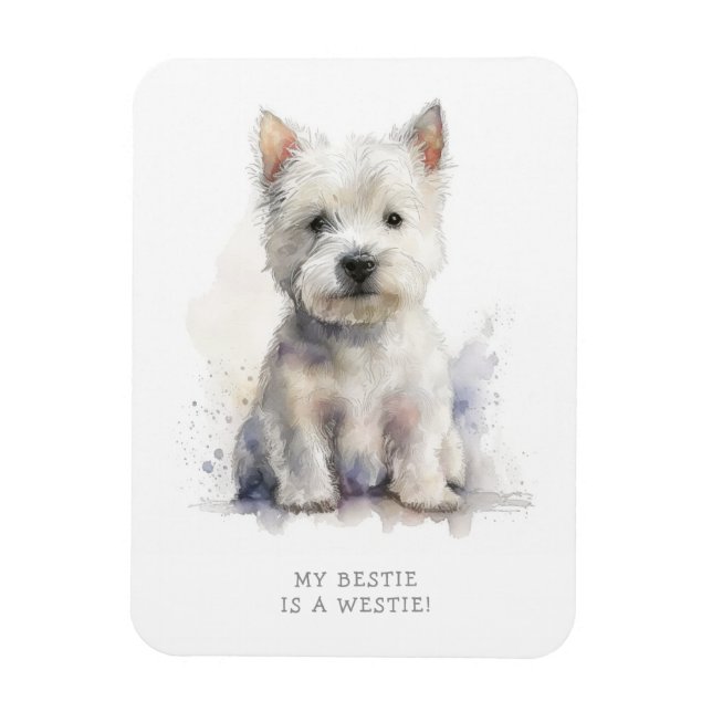 Westie Cheeky Gift Magnet (Vertical)