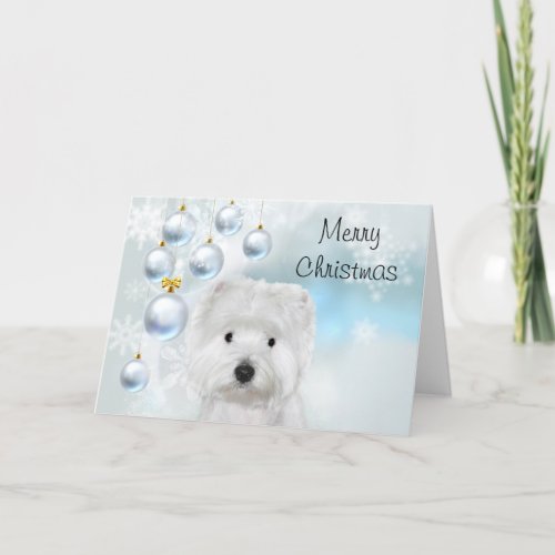 Westie Christmas Card