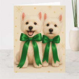 Westie Christmas Card