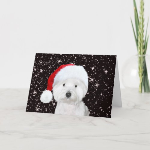 Westie Christmas Card