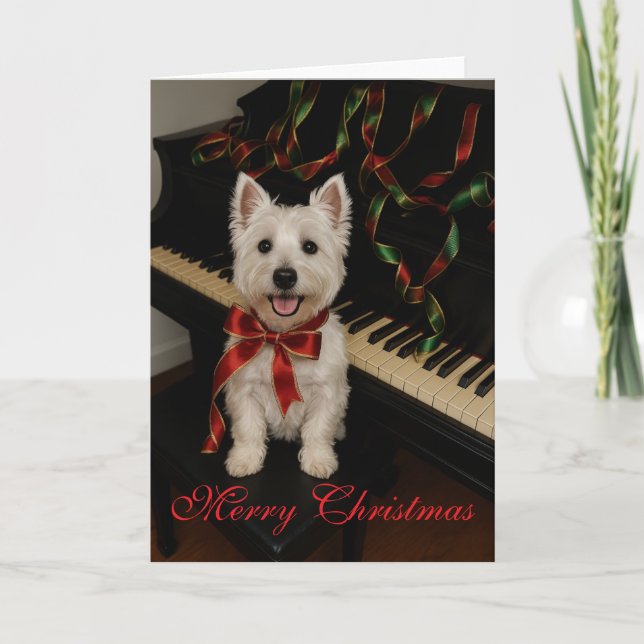 Westie Christmas Card (Front)