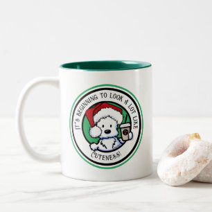 Westie Christmas KiniArt Coffee Two-Tone Coffee Mug
