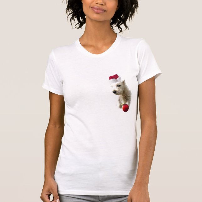 Westie Christmas Nightshirt T-Shirt (Front)