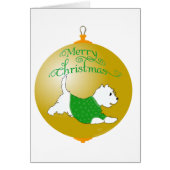 Westie Christmas Ornament (Front)