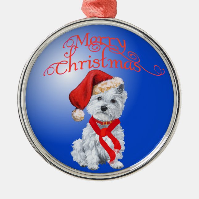 Westie Christmas Ornament (Front)