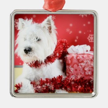 Westie Christmas Snowflake Ornament by 4westies at Zazzle