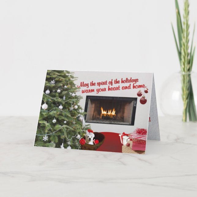 Westie Christmas Wishes Greeting Card #2 (Front)