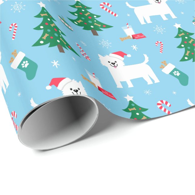 Westie Christmas Wrapping Paper (Roll Corner)