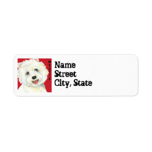 Westie Color Block Label