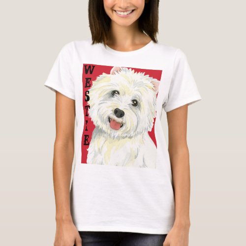 Westie Color Block T_Shirt