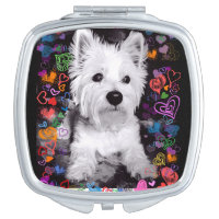 Westie compact mirror for a Westie lover