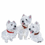 Westie Conference Cutout<br><div class="desc">Three West Highland White Terriers, checking out the locale and deciding on what to do next . . . You know that there are a lot of fun things Three Westies can get into in the vast world! Fun Westies on clothing, household and gift items for yourself or that special...</div>