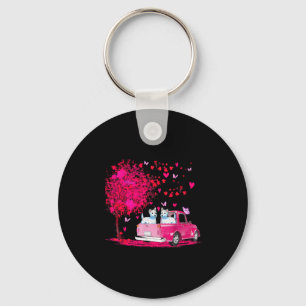 Westie Couple Truck Happy Valentines Day Gifts  Keychain