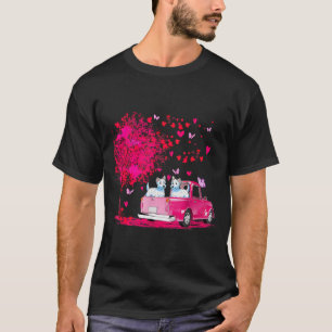 Westie Couple Truck Happy Valentines Day Gifts T-Shirt