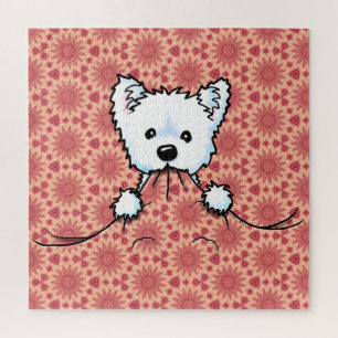 Westie Cute Aggression KiniArt Jigsaw Puzzle